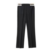 Gaëlle Paris Straight Trousers Black, Dam