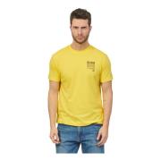 Suns Gul T-shirt med Logo Print Yellow, Herr