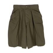 R13 Oliv Herringbone Multipocket Shorts Green, Dam