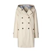 Save The Duck Ivory Shore Beige Trench Coat Beige, Dam