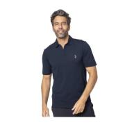 Gran Sasso Polo Shirts Blue, Herr