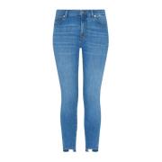 7 For All Mankind Skinny Jeans Blue, Dam
