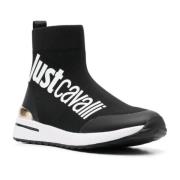 Just Cavalli Svarta Sneakers Skor Black, Dam