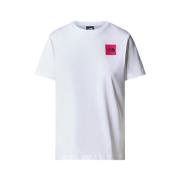 The North Face Vit Koordinater Grafisk T-shirt White, Dam