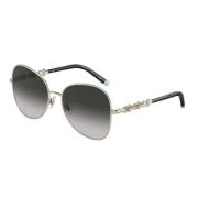 Tiffany Gold Grey Shaded Sunglasses TF 3090 Yellow, Dam