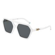 Tiffany White/Grey Sunglasses TF 4202 White, Dam