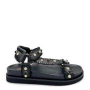 ASH Flat Sandals Black, Dam