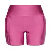 Adidas Originals Beskurna leggings med logotyp Pink, Dam