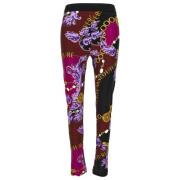 Versace Jeans Couture Stiliga MultiColour Leggings för Kvinnor Multico...