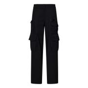 Off White Tapered Trousers Black, Dam