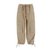 Isabel Marant Étoile Tapered Trousers Beige, Dam
