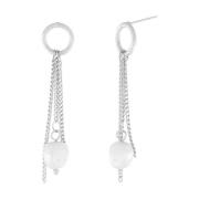 Dansk Copenhagen Earrings Gray, Dam