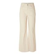 Selected Femme Wide Trousers White, Dam