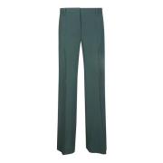 Alberto Biani Wide Trousers Green, Dam