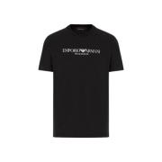 Emporio Armani T-Shirts Blue, Herr