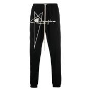 Rick Owens Champion Svart Casual Fitness Joggers Black, Herr