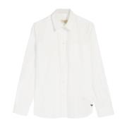 Max Mara Weekend Stilfull Vit Bomullsskjorta för Kvinnor White, Dam