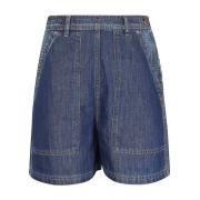 Max Mara Weekend Denim Shorts Blue, Dam