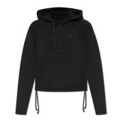 Ami Paris Hoodie med logotyp Black, Dam