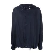 Giorgio Armani Long Sleeve Tops Blue, Herr