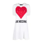 Love Moschino Midi Dresses White, Dam