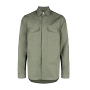 Rick Owens Leather Jackets Green, Herr