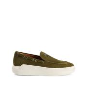 Giuseppe Zanotti Grön Casual Loafers Slip On Green, Herr