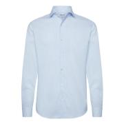 Boggi Milano Regular Fit Bomull och Coolmax® Skjorta Blue, Herr