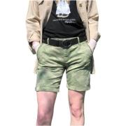 Mason's Camouflage Bermuda Shorts med dekorativa nitar Green, Dam