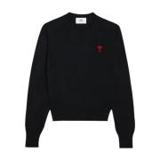 Ami Paris Sweatshirts Black, Dam