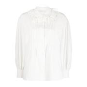 See by Chloé Long Sleeve Tops White, Dam