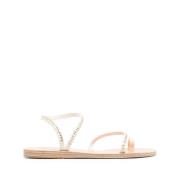 Ancient Greek Sandals Flat Sandals White, Dam