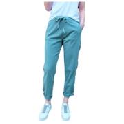 Mason's Casual-Chic Lyocell Blandade Byxor Green, Dam