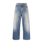 R13 Straight Jeans Blue, Dam