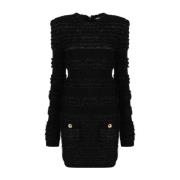 Balmain Short Dresses Black, Dam