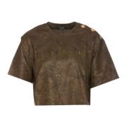 Balmain T-Shirts Brown, Dam