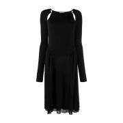 Salvatore Ferragamo Midi Dresses Black, Dam