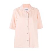 Jil Sander Short Sleeve Shirts Pink, Dam