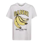 Ganni T-Shirts White, Dam