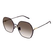 Chloé Blue/Brown Shaded Sunglasses Brown, Dam