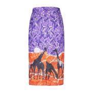Stella Jean Midi Skirts Multicolor, Dam