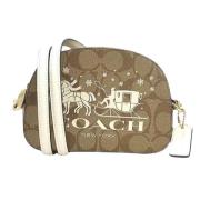 Coach Pre-owned Pre-owned Canvas axelremsvskor Brown, Dam