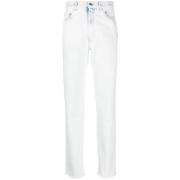 Gcds Straight Jeans White, Dam