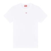 Diesel T-shirt med D-patch White, Herr