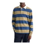 Gant Block Stripe Heavy Rugger Polo Shirt Multicolor, Herr