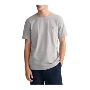 Gant REG Shield Kortärmad T-shirt Gray, Herr