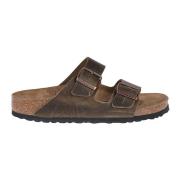 Birkenstock Faded Khaki Arizona Sandaler Multicolor, Herr