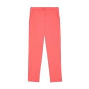 Patrizia Pepe Cropped Trousers Red, Dam