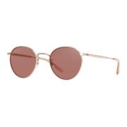 Garrett Leight Rose Gold/Bordeaux Solglasögon Wilson M SUN Pink, Unise...