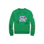 Polo Ralph Lauren Färgglad Olympic 2024 Långärmad tröja Green, Herr